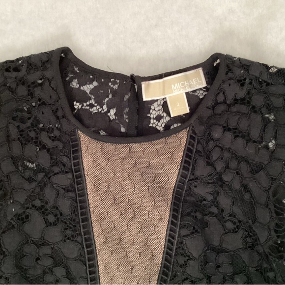 Michael Kors Black Sleeveless Lace Top, Size 2 - Picture 5 of 7